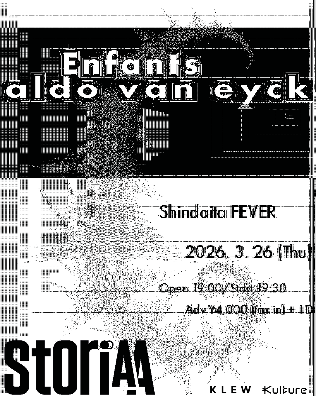 Music Event “StoriAA”
announces a two-man live featuring Enfants and aldo van eyck in March 2026.